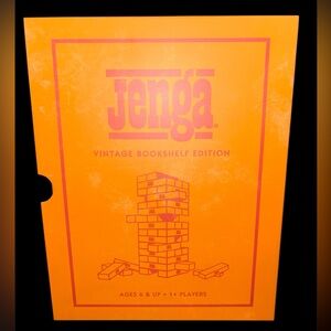 Jenga Vintage Bookshelf Edition Board Game
